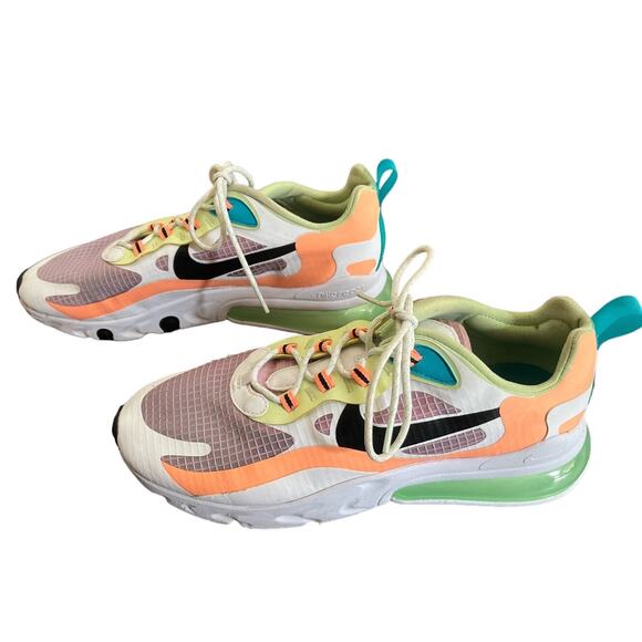 Nike Air Max 270 React SE Sneaker Arctic Pink Mesh Women's 12 or Men's 10.5 - Picture 1 of 9